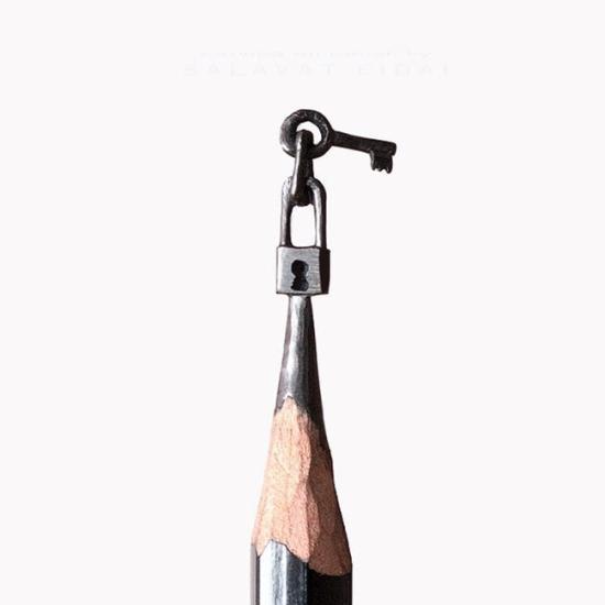 鉛筆尖雕塑，你想象不到的美(圖)