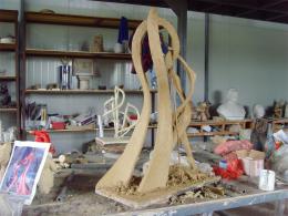 hj1713 不銹鋼雕塑—舞 小稿_青島國(guó)際服裝城不銹鋼雕塑、石雕、玻璃鋼雕塑_濱州宏景雕塑有限公司